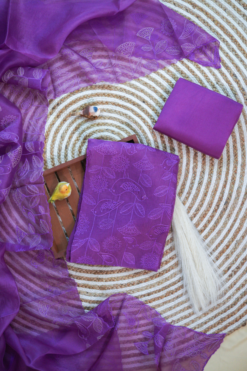 PURPLE ORGANZA