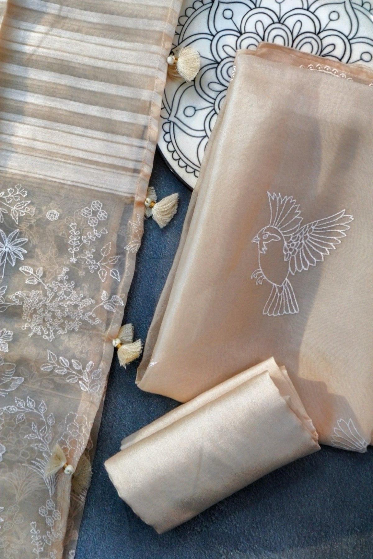 PEACH ORGANZA