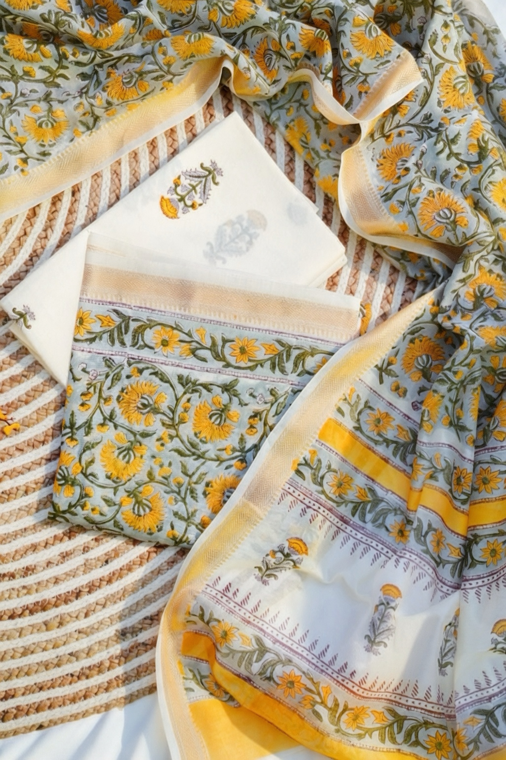 GREY CHANDERI