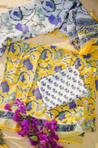 YELLOW AND PURPLE FLORAL