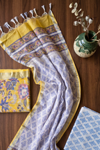 YELLOW PRINTED LINEN